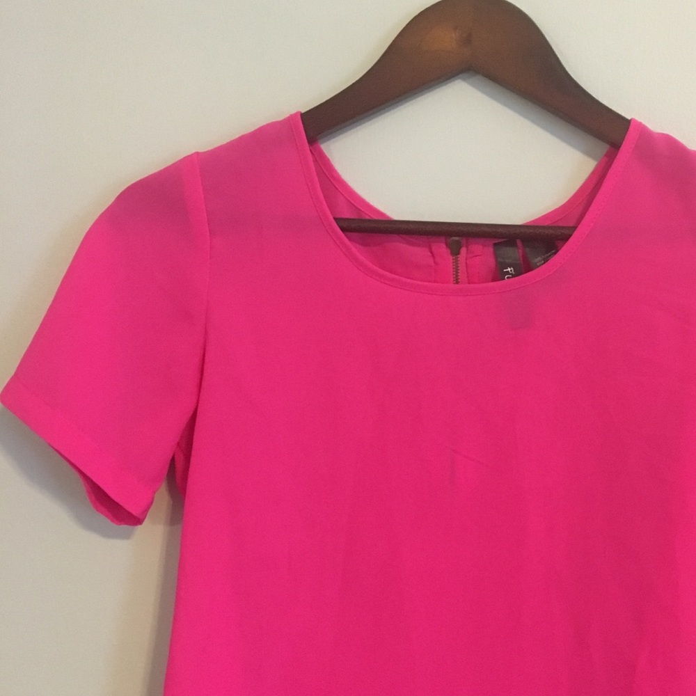 Cropped, Sheer Pink Blouse